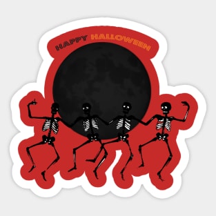 Happy halloween party t shirt Sticker